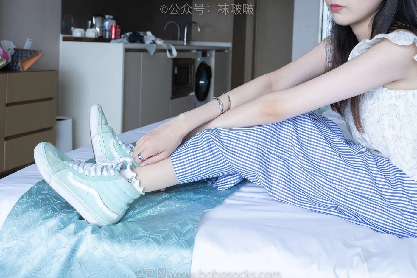 [BoBoSocks袜啵啵]NO.027 稚予- vans、白色棉袜、肉丝 [136P]插图8